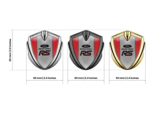 Ford Metal Domed Emblem Luxury Finish Alloy Detail